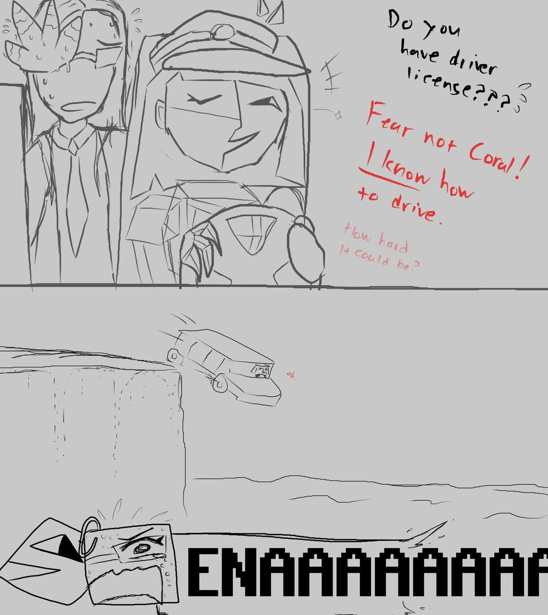 It was too funny not to draw it lol