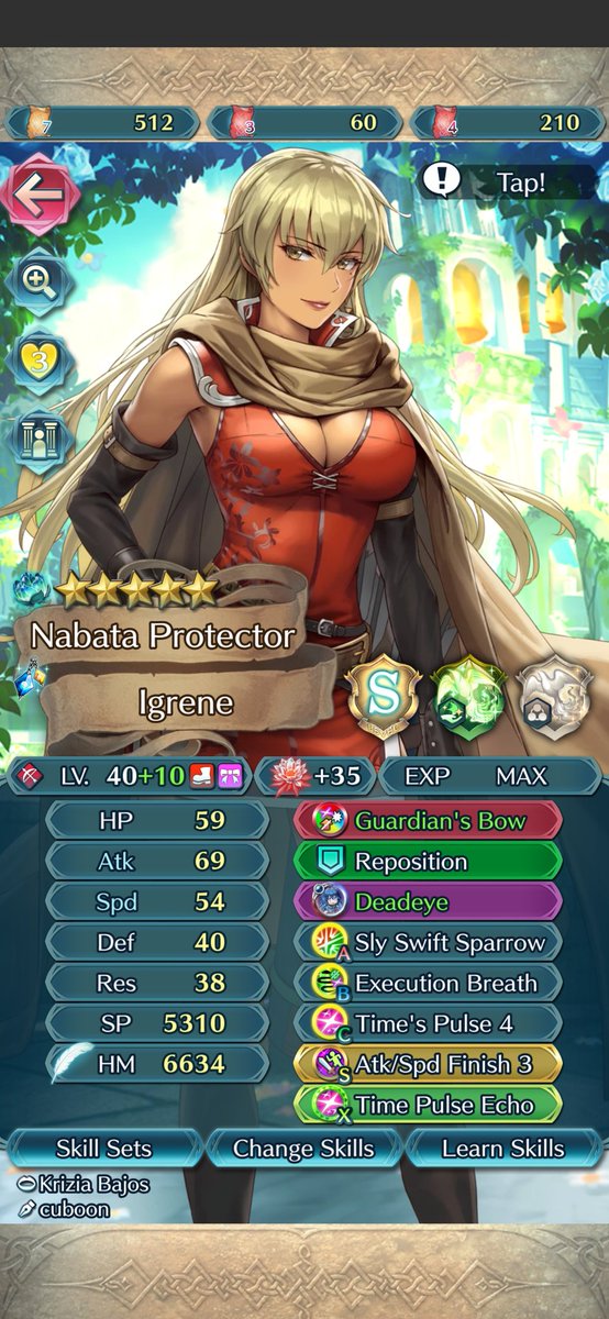 PlatinumQuartz's tweet photo. Totally unrelated to what I usually post, but I finally got to max out my favorite unit in Feh Igrene, im really happy rn, hopefully ill be able to draw her in my free time to celebrate https://t.co/4q8A9dIzLW