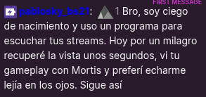 Creo que es el mejor mensage que me han enviado nunca. Esto me suma aura?