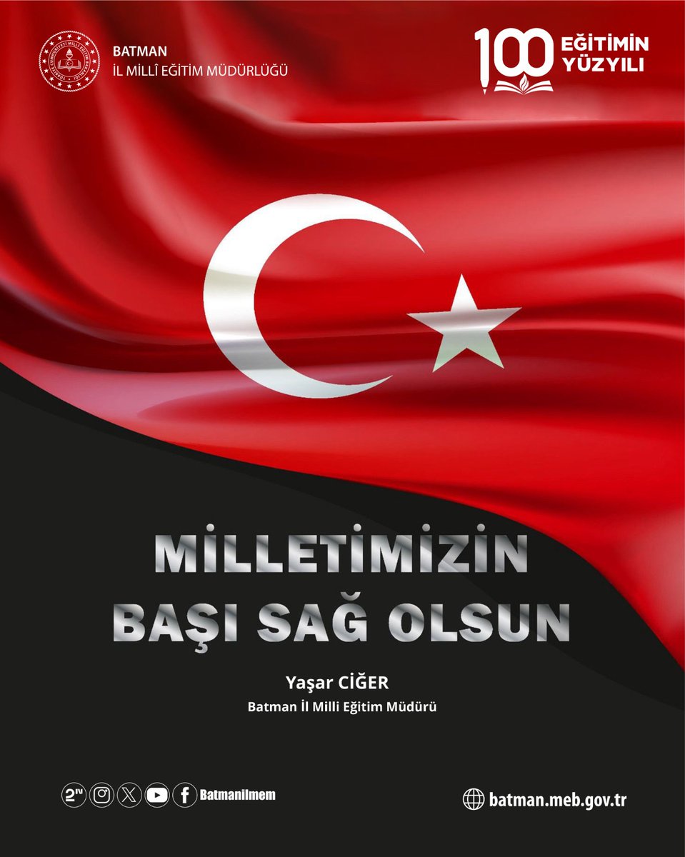 Batman İl Millî Eğitim Müdürlüğü tweet media