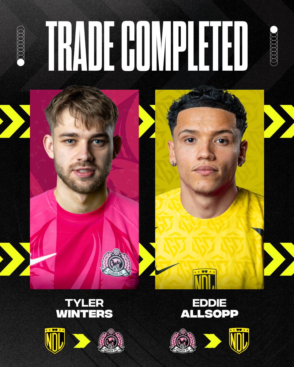 BallerLeagueUK's tweet image. THIS THREE WAY DEAL IS CRAZY! 🤯

1️⃣ Tyler Winters &amp;amp; Eddie Allsopp get traded
2️⃣ VZN FC release Josh Parker for a signing TBA
3️⃣ NDL FC release Allsopp to sign Parker
4️⃣ VZN FC sign Allsopp from the draft pool