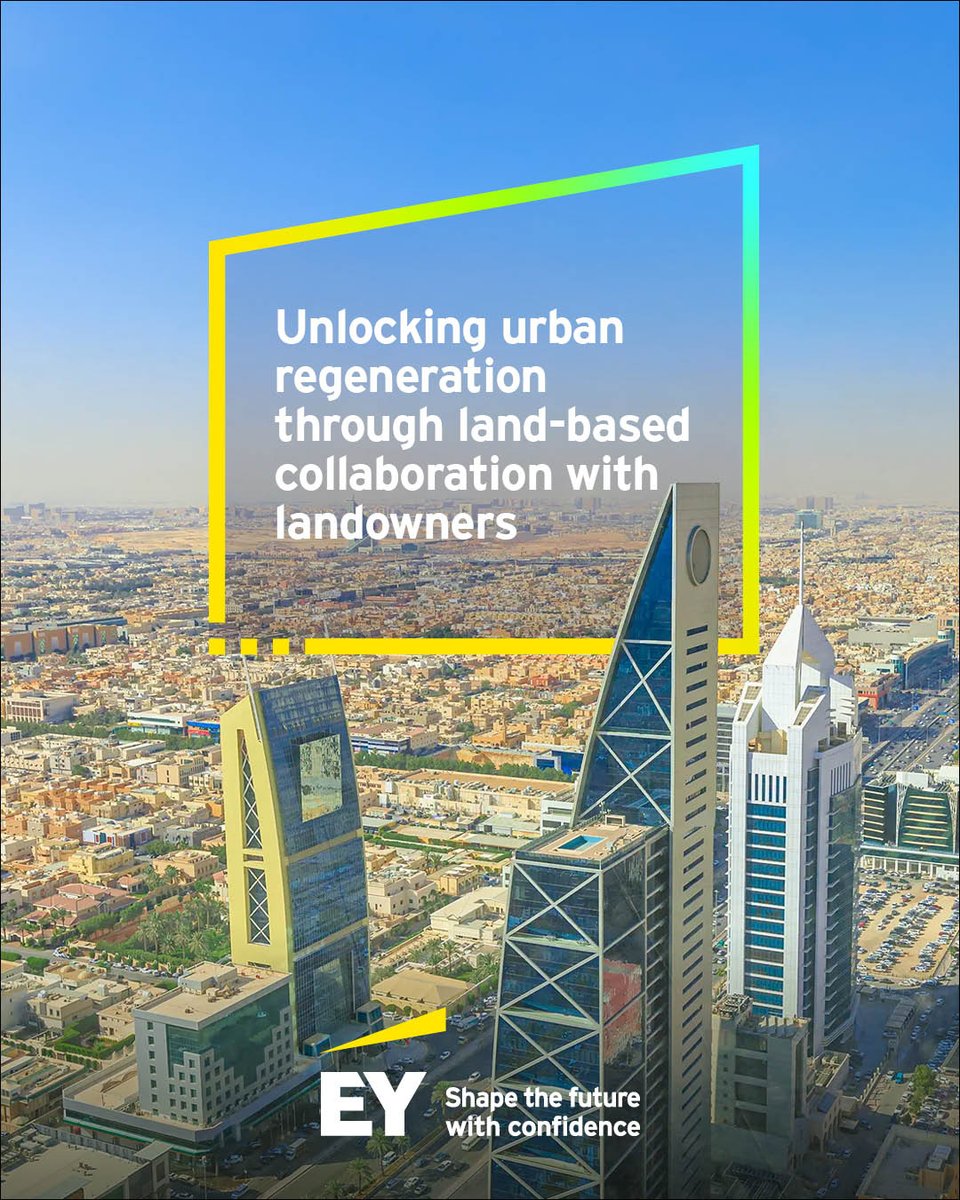 ey_mena's tweet photo. EY’s latest report, “Unlocking urban regeneration through land based collaboration with landowners,” explores how cities can unlock long term value by rethinking the role of land and how they collaborate with landowners. https://t.co/RbUeSglLPO #ShapeTheFutureWithConfidence https://t.co/XrICe6Tkqn