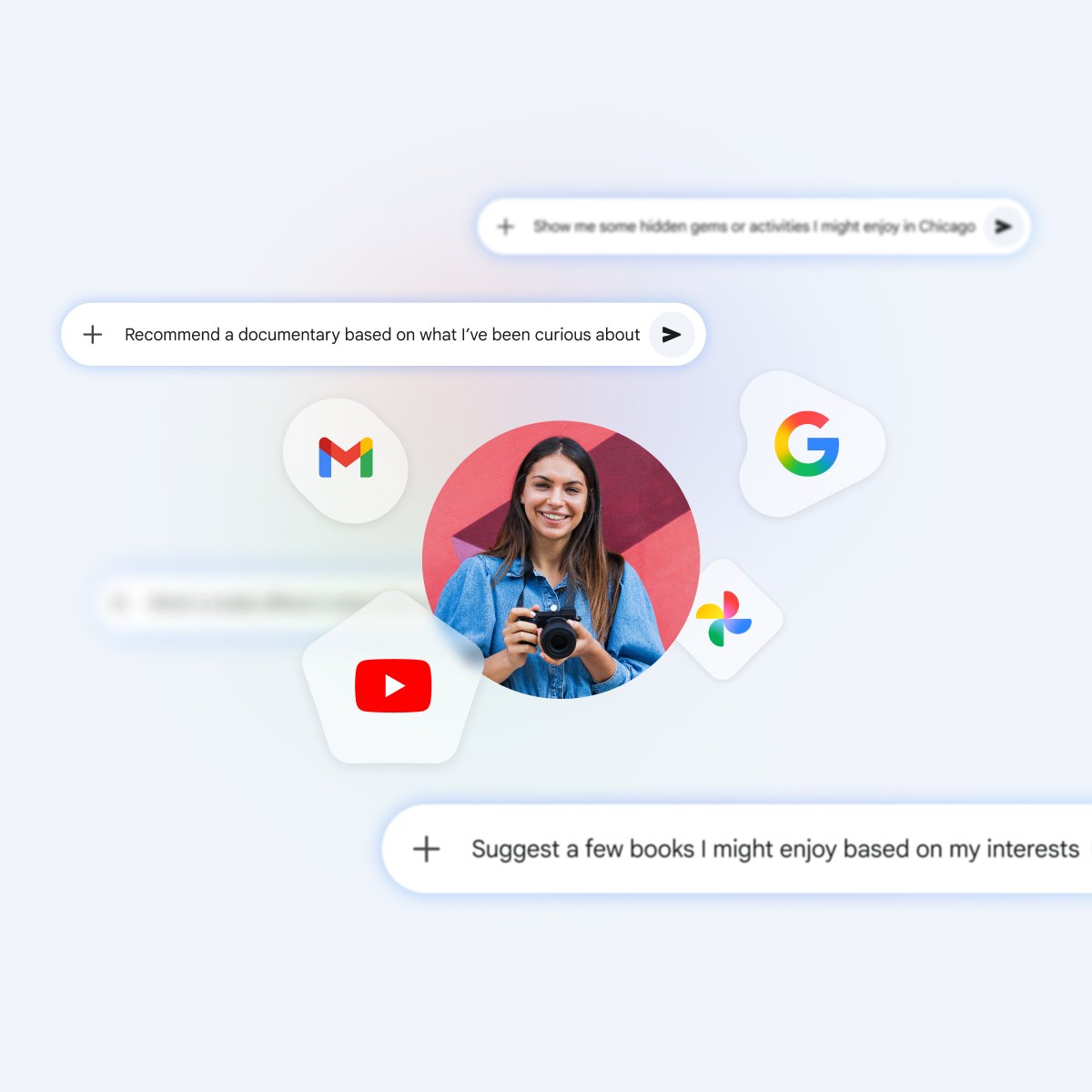 Google's tweet image. We're bringing Personal Intelligence to more users around the world in the @GeminiApp starting today, followed by Gemini in @googlechrome later this week. 🌍

Now even more people can securely connect the dots across their favorite Google apps — like @Gmail and @GooglePhotos — to