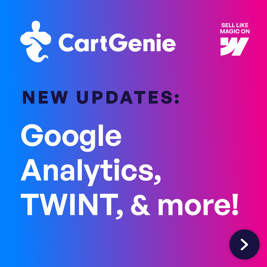 GetCartGenie's tweet image. We just removed 80% of the friction from setting up accurate ecommerce analytics on Webflow.
🧵
#Webflow #Ecommerce #Analytics #Startups #SaaS #BuildInPublic