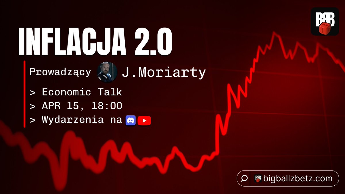 INFLACJA 2.0 | 18:00 

Dziś o 18:00 <a href="/moriarty_fa/">James Moriarty</a> poprowadzi economic talk na temat „Inflacji 2.0” i aktualnej sytuacji na linii Izrael–Iran–USA. Widzimy się na YouTube i Discordzie.
