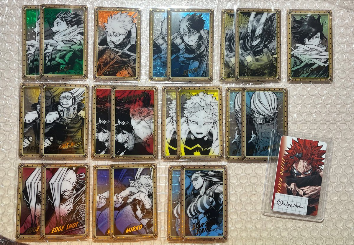 僕のヒーローアカデミア ヒロアカ 原画展 箔押しクリアカード