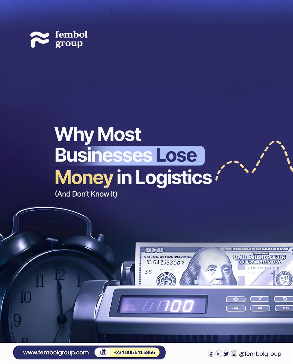 fembolgroup's tweet image. Most businesses don’t realize logistics is where profits quietly disappear.

At Fembol, we don’t just move goods, we help you move smarter.

📩 Send us a DM today for a free consultation.

#fembol #freightforwarding #shipping #customsclearance