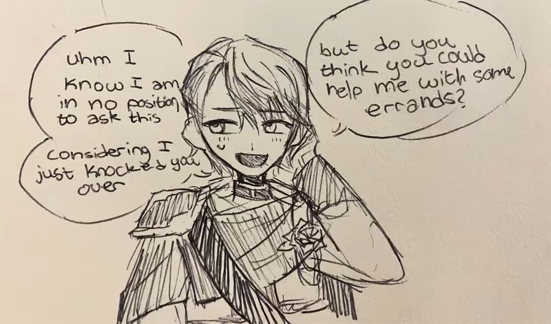 Kurotheroach's tweet photo. Ruikasa Sorcevalier comic that I forgot to post here (2/5)
#ruikasa #pjsk #sorcevalier https://t.co/9gZTa2SJVu