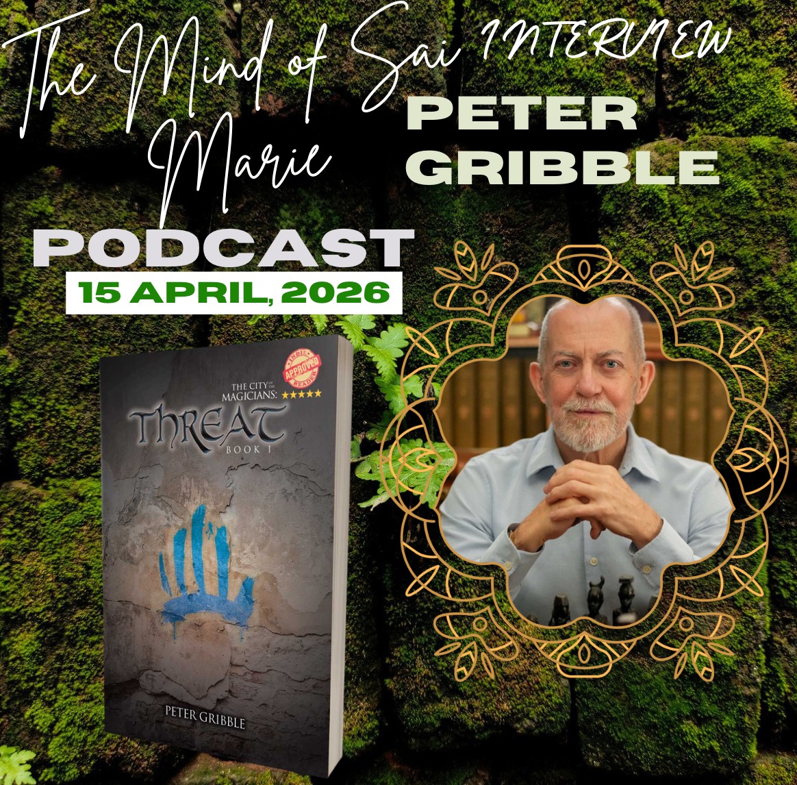 LadySai's tweet image. Joining me this afternoon, April 15th, is Peter Gribble—the #visionary behind the City of the Magicians trilogy—for a powerful new #episode of The Mind of Sai Marie.

In this interview, we dive into the chilling moment when a society built on intelligence begins to fracture.