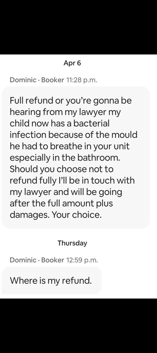 john28308's tweet image. Hey @bchesky, why is @Airbnb supporting extortion?

​Guest threatened a bad review for a cash refund. I denied it, got a 1-star, and now support is gaslighting me (Case A102759182).

​Is this how Airbnb treat Superhost?
@AirbnbHelp

#Airbnb #Superhost