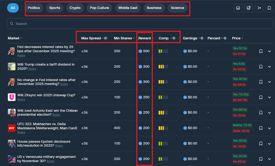 banan_crypto's tweet image. Top Markets On Polymarket For LP Rewards

Liquidity Providing is now a hot way to earn on @Polymarket

And newbies are coming into this niche

But lots of markets are already overfarmed or highly risky

So thx to @JaimeNft for the list of best markets for LPing:

&amp;gt; Tennis mathes