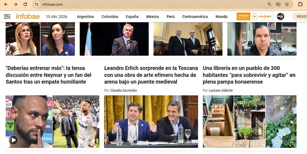 Massa y Kici; obra de arte efímero
Vía <a href="/infobae/">infobae</a>