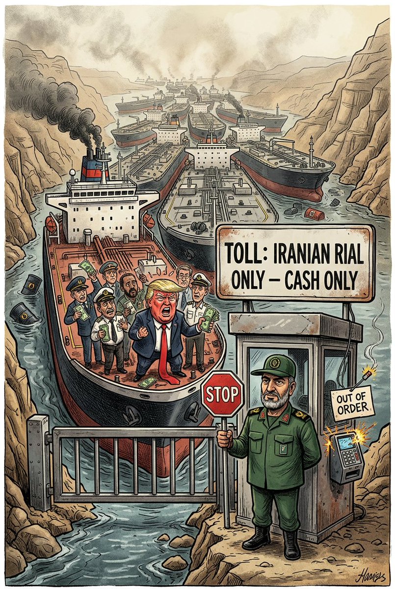 Hooma_Media's tweet photo. Clogging your bags with Iranian rial while the Strait is blocked? Brilliant move.

#Persian_Gulf https://t.co/LpjgSLA3vn