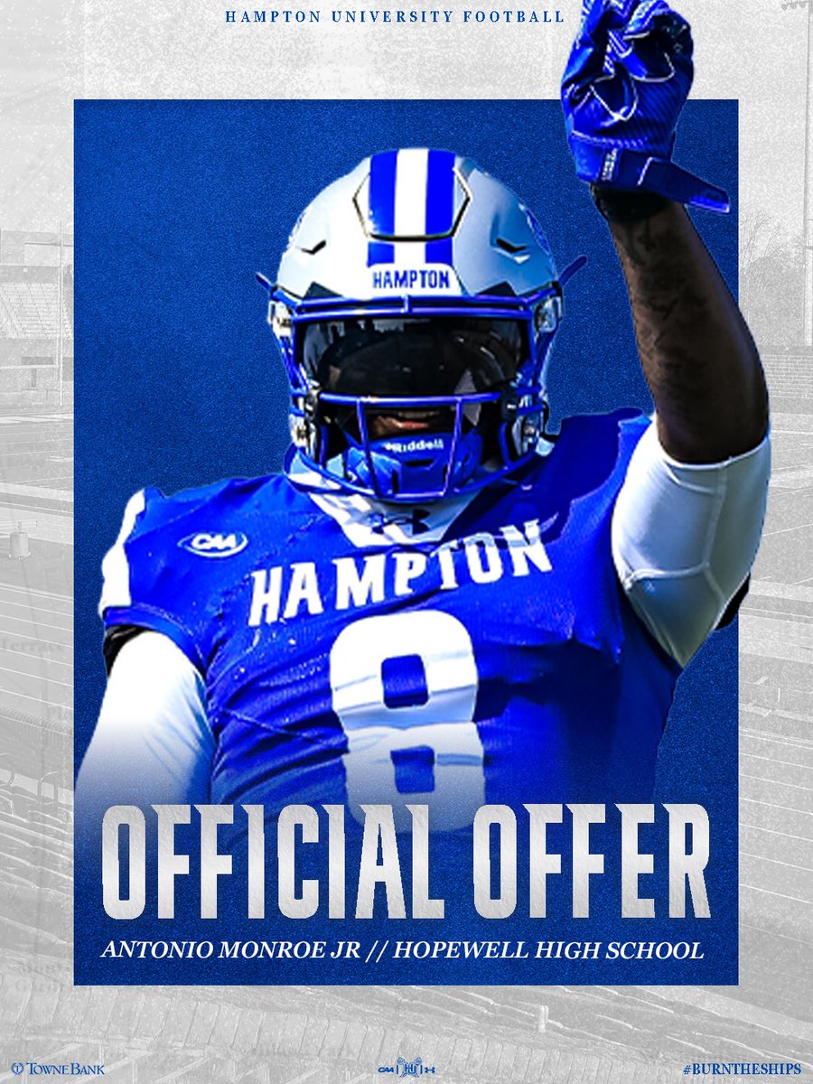ToniooMonroe's tweet photo. Grateful for the opportunity from @hupirates_fb! Just getting started! @CoachQLee 
@coachbustleb 
@VanBMalone3rd 
#AGTG
#pirates
#blessed https://t.co/9y38Ze3gpR