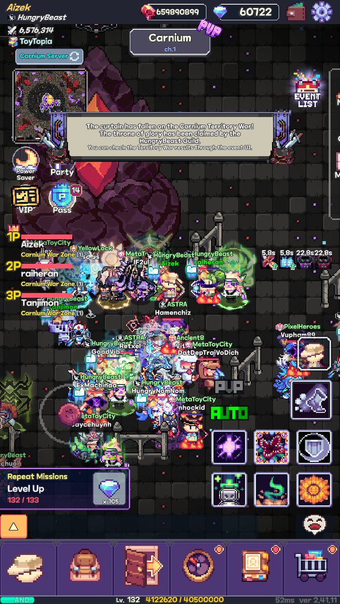 0xAizek's tweet photo. Even after the closure announcement lol.
See you tomorrow until they pull out the plug. 

@PixelHeroesMMO https://t.co/WD4U4CV5pQ