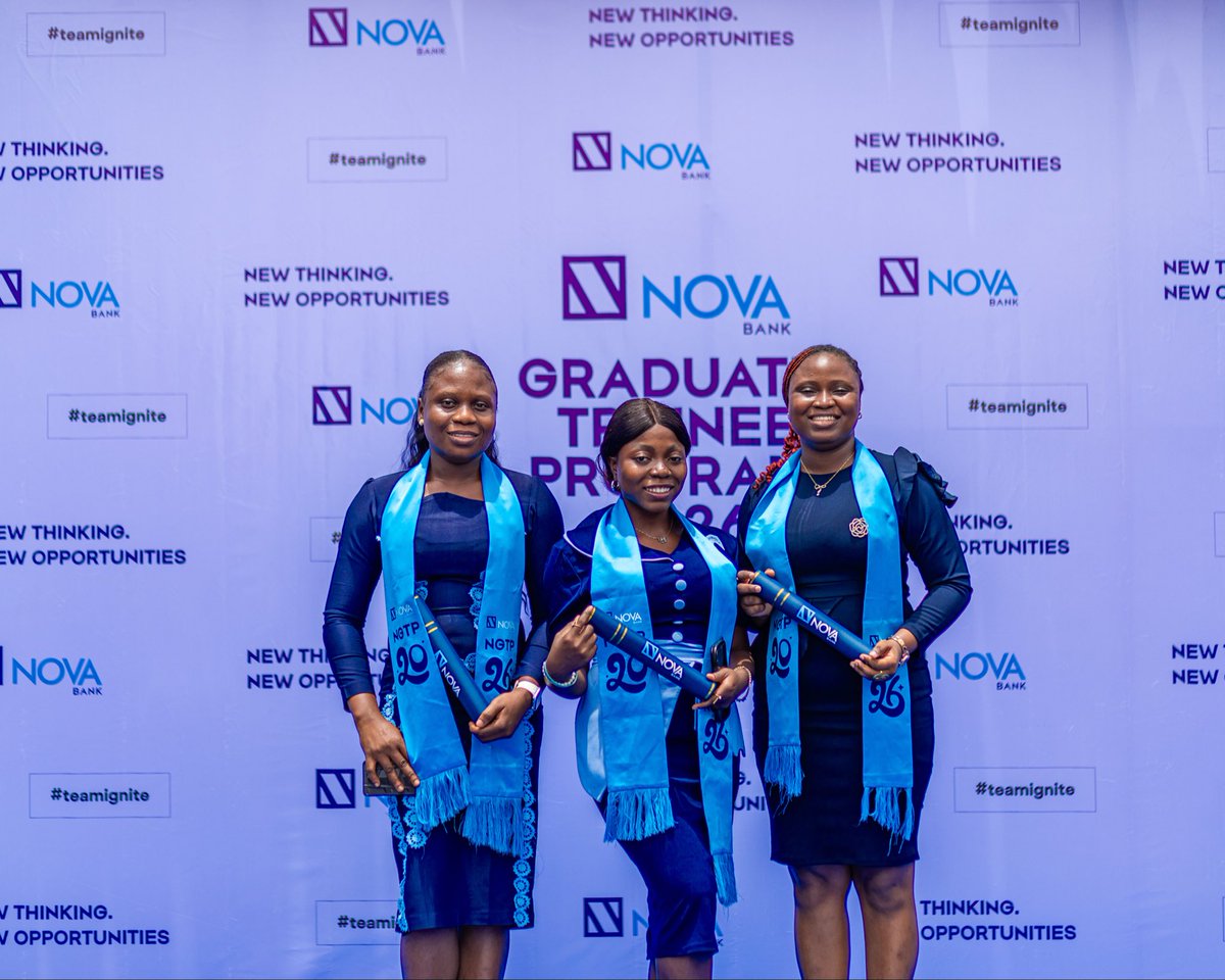 novabankng's tweet image. NGTP’26 is more than a programme, it’s our commitment to shaping a new generation of professionals ready to drive the next wave of banking evolution.

#NGTP26 #Excellence #TeamIgnite #NOVABank #nova