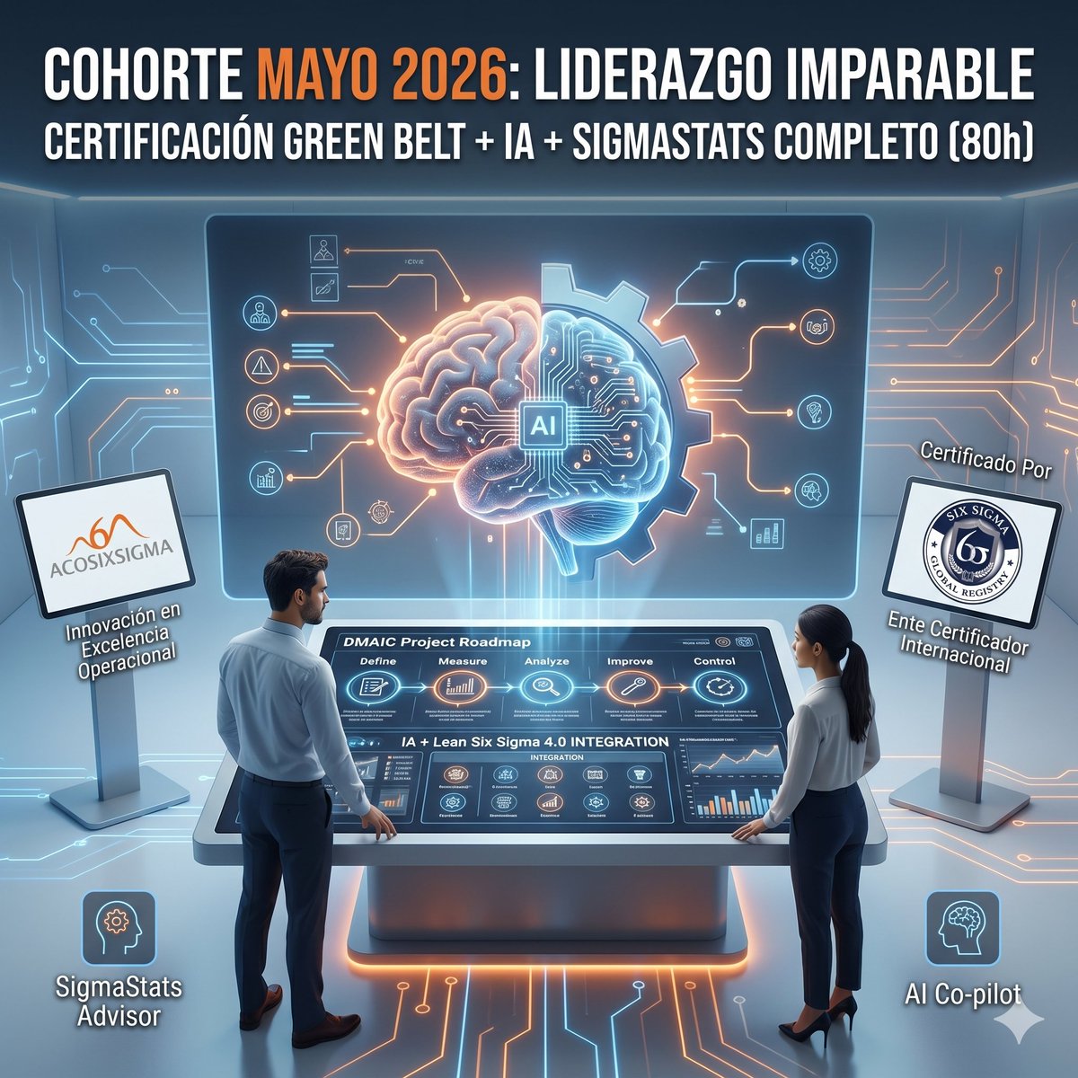 acosixsigma's tweet image. SixSigma Green Belt 4.0 con respaldo internacional del Six Sigma Global Registry.
Inicio: Martes 5 de mayo.
Horario: Martes y Jueves (6:00 PM hora Colombia).
Información y Registro Web:  acosixsigma.com/entrenamientos…
Atención WhatsApp: +57 311 641 8063
#LeanSixSigma #IA #SigmaStats