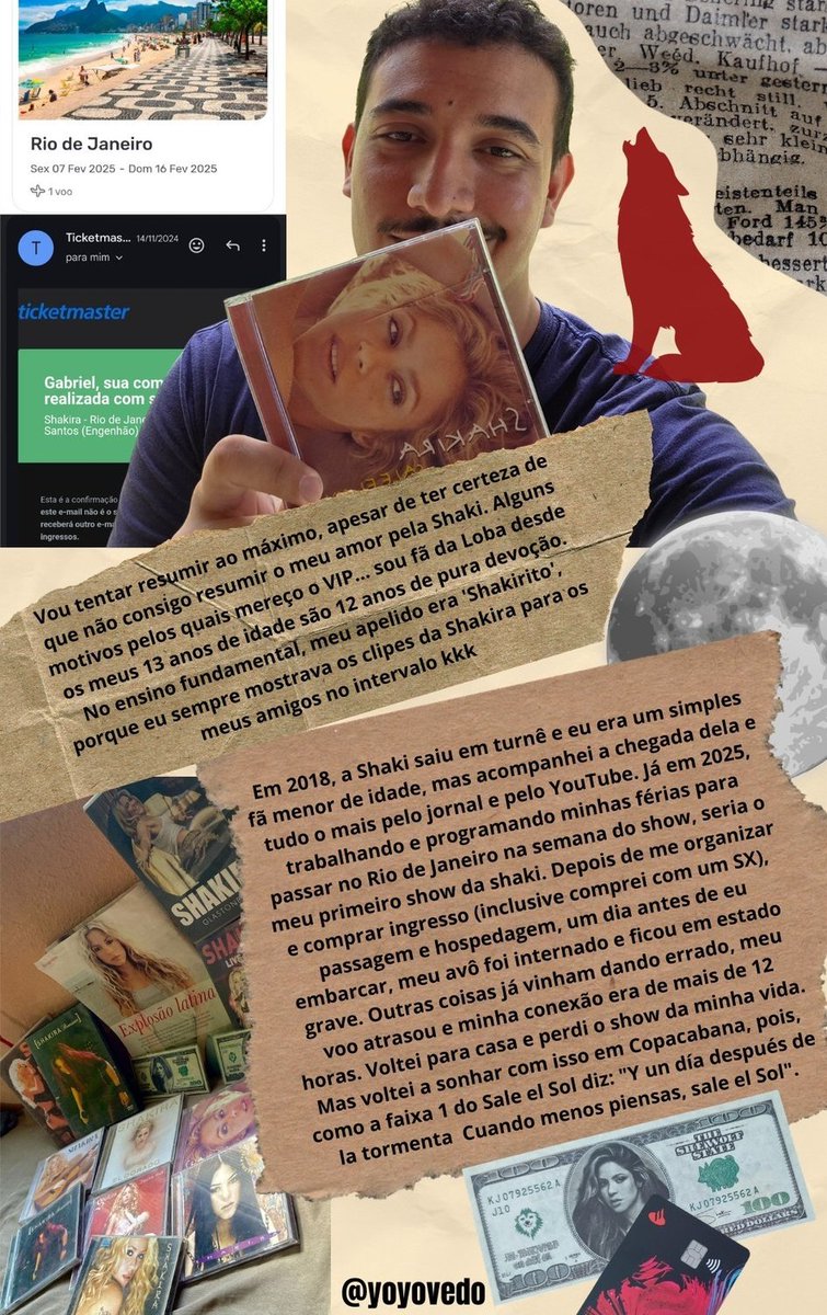 GABRIEL VAI VER A SHAKIRA tweet media