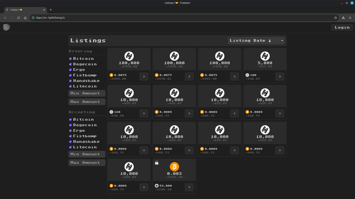 pirate_dapp's tweet image. Freedom browser, the ultimate censorship resistant browser, now works with Handshake!

Here is https://🤝/ resolving with Fingertip + letsdane

Pirate subreddits resolve at their root TLDs, and all profiles will too, eg 🇨🇭/ will resolve to the subreddit, and user.🇨🇭/ will resolve
