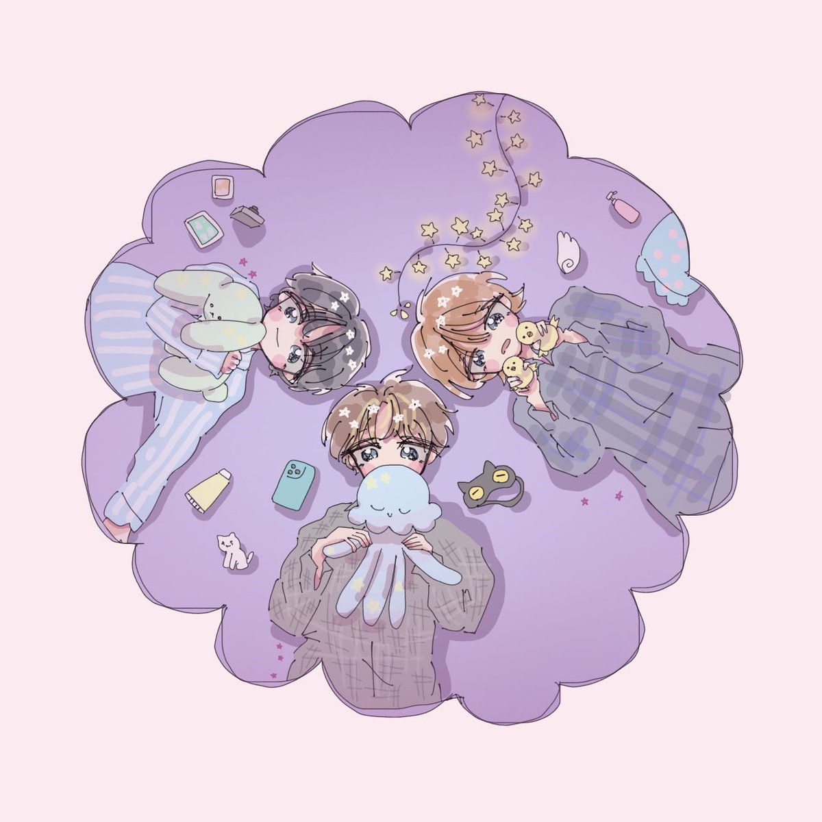 3_epi0's tweet photo. 🐰🪼🐥 https://t.co/htoaZo16n3