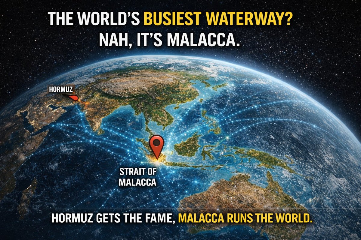 StraitOfMLC's tweet photo. The Strait of Malacca is unequivocally more important than Hormuz. https://t.co/ZpHB1lrmXw