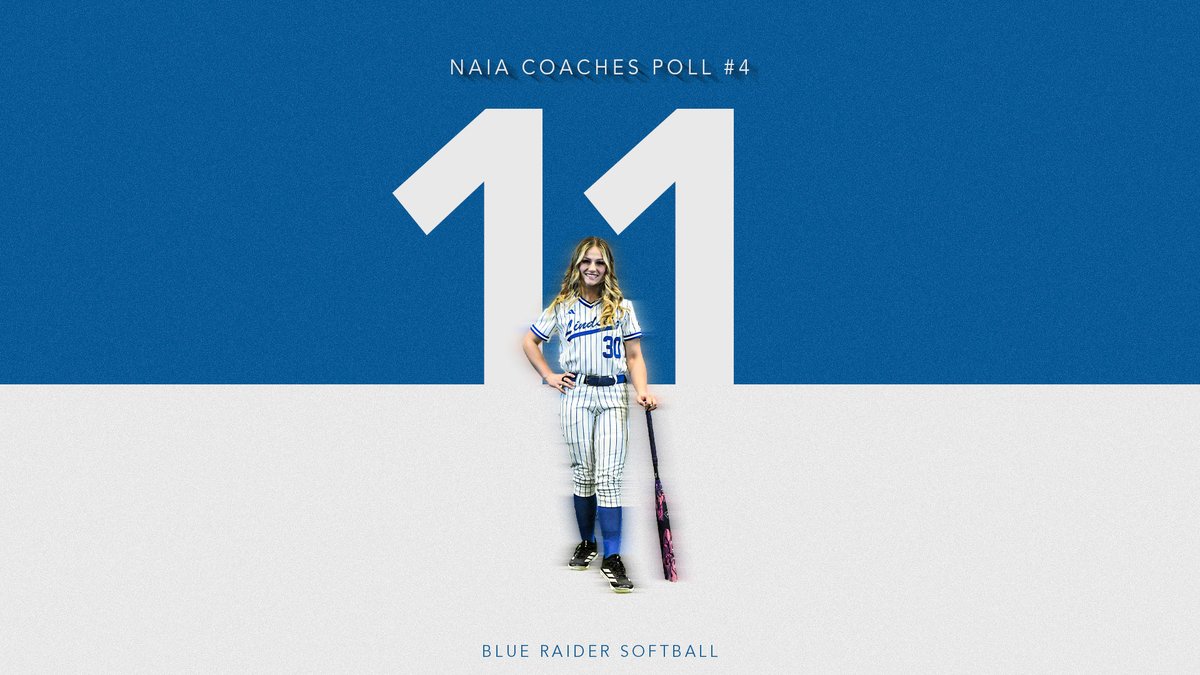 11th-ranked <a href="/LWUsoftball/">LWU Softball</a> maintained its position from the previous NAIA Coaches' Poll! 🥎

📰 tinyurl.com/mrxru68r

#GoBlueRaiders⚔️