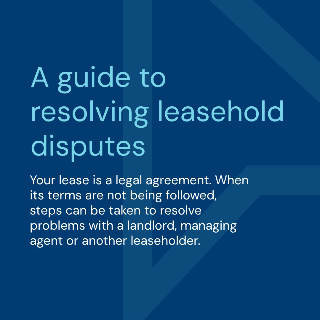 LEASEonline's tweet photo. Our new guide explains the steps you can take to resolve leasehold disputes – from checking your lease and keeping records, to trying informal solutions and, if needed, taking formal action.

👉https://t.co/DbGIFz1gy1 https://t.co/wZVDXC4jhX