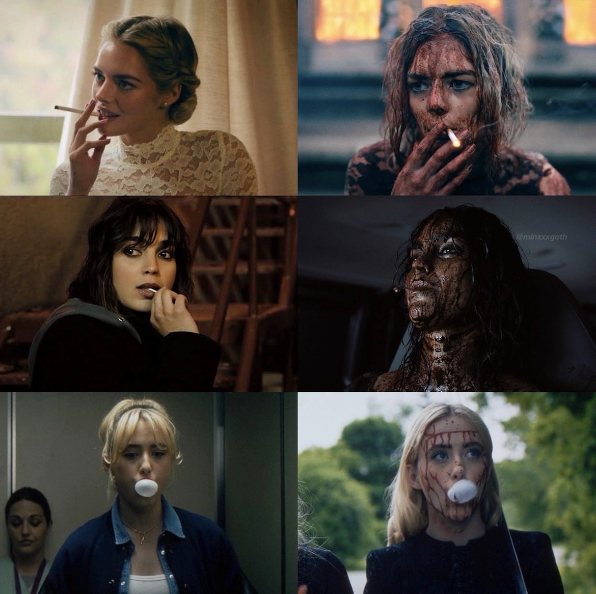 minxxxgoth's tweet image. how it started / how it’s going