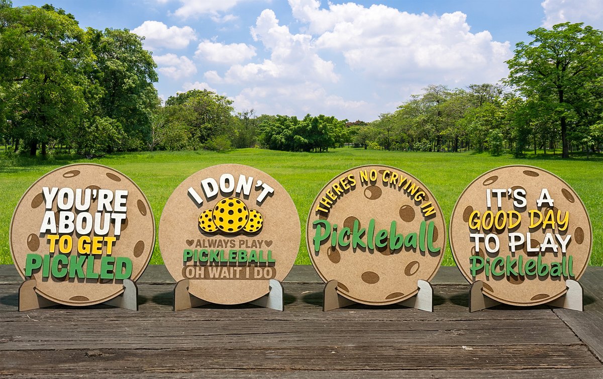 GSDesignsWood's tweet image. Do you pickle? Do you pickle? Show it with a bookshelf sign. gsdesignswoodworking.com/products/books…
#Pickleball