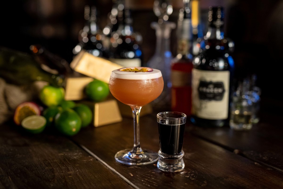 KrakenRumUK's tweet photo. The Kraken Pornstar Darktini!

Display your devotion with this Beastly take on a classic concoction! There is no sip safe from the Beast!

60ml Vodka
30ml Passoã (Passion fruit liqueur)
1 tbsp (15ml) Passion fruit purée
1 tbsp (15ml) Vanilla syrup
1 tbsp (15ml) Fresh lime juice
1 Shot Kraken Black Spiced Rum, for the side
Half a passion fruit, for garnish