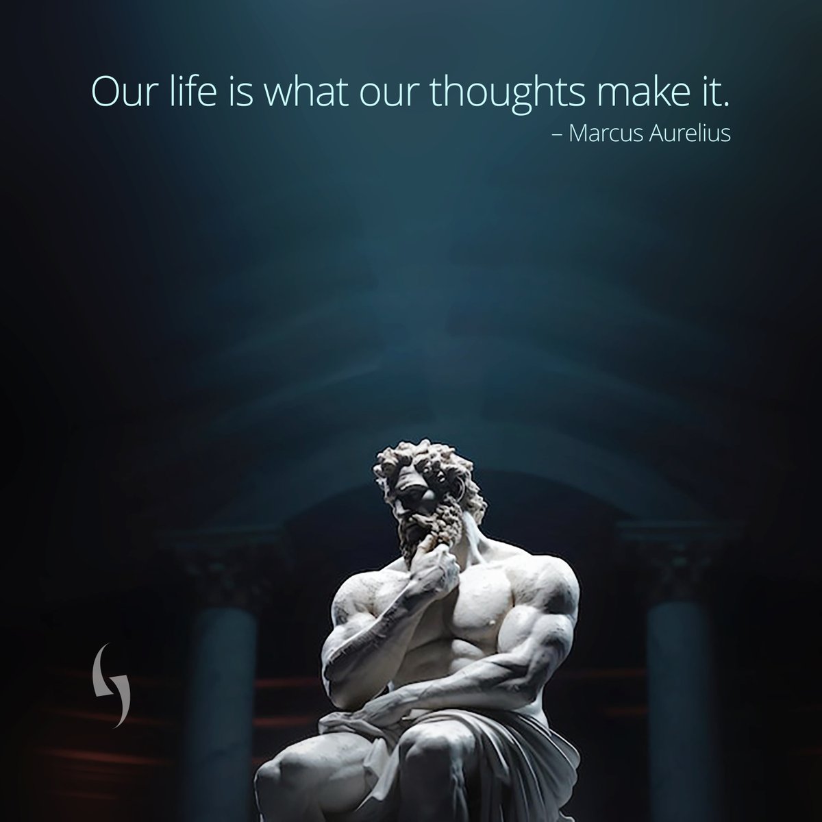 KeensDesign's tweet image. As we hit the mid-week peak, it’s worth remembering the words of Marcus Aurelius: "Our life is what our thoughts make it." 💭 In the world of entrepreneurship, this is especially true. 🧠

#WisdomWednesday #WednesdayWisdom #MarcusAurelius #MindsetMatters #BrandIdentity