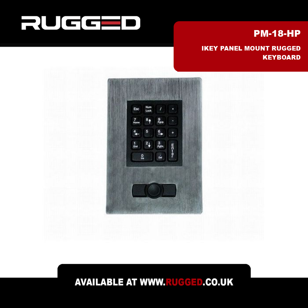 RuggedUK's tweet image. The iKey PM-18-HP Panel Mount Keyboard offers a full numeric keypad &amp;amp; Hula Point pointing device. Easily integrated for demanding environments. #RuggedKeyboard #PM18HP #iKey #Keyboard zurl.co/E06mg