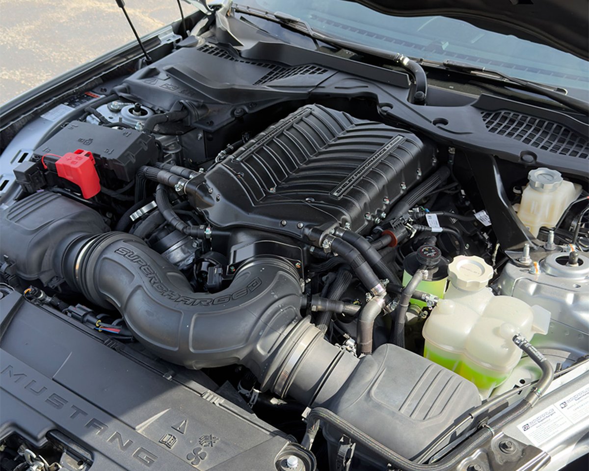 Barrett_Jackson's tweet image. This one comes with serious bite. This 2024 @FordMustang Super Snake is powered by a Whipple-supercharged 5.0-liter V-8 engine producing 830hp, paired with a 10-speed automatic transmission. Selling with No Reserve during the 2026 #PalmBeach Auction.

bit.ly/PB26TW-2024For…