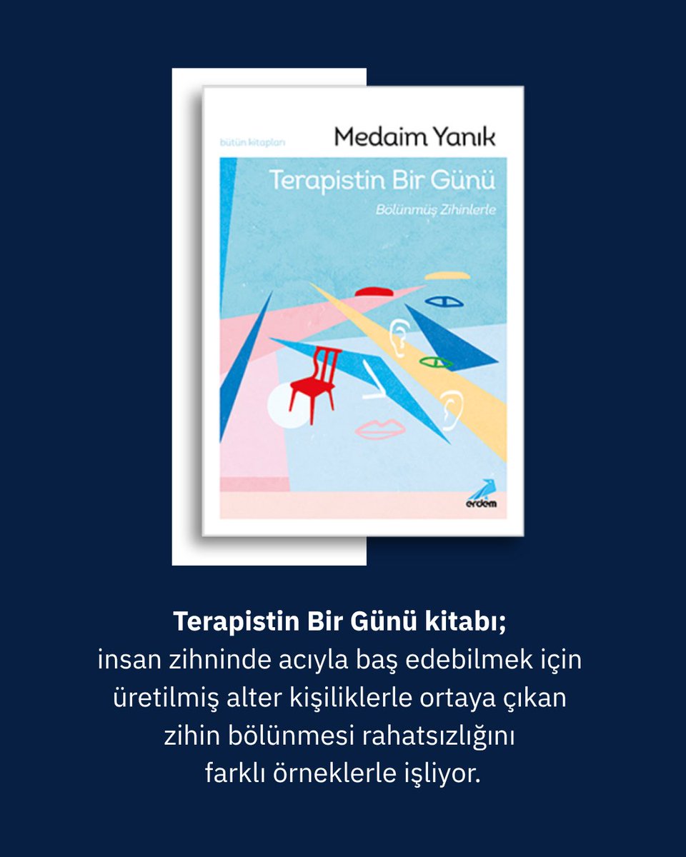 erdemyayingrubu's tweet photo. Terapistin Bir Günü &amp; Bölünmüş Zihinler: Zihin bölünmesi (DKB) ve alter kişiliklerin dünyasına profesyonel bir bakış.
Eşim Tehlikeli mi? &amp; Kim Kimle Evlenirse Mutlu Olur?: Eş seçiminden şiddetin psikolojik boyutuna kadar kadın-erkek ilişkilerinin DNA'sı... https://t.co/vYO8SjQW7K