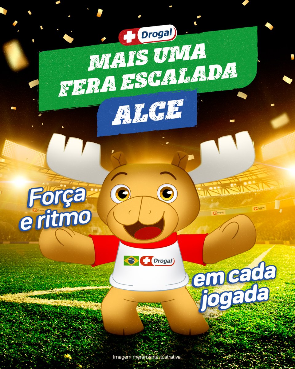 RedeDrogal's tweet photo. O time já está ganhando forma! 🎉
Nossa terceira ferinha convocada é o Alce. 🫎 
Com seu estilo observador e um ritmo de jogo único, ele chega como porto seguro na defesa de campo! 🥅⚽
Ufa! E agora falta apenas um... Quem você aposta que será o último craque dessa seleção? https://t.co/ZP6MuiWMFQ