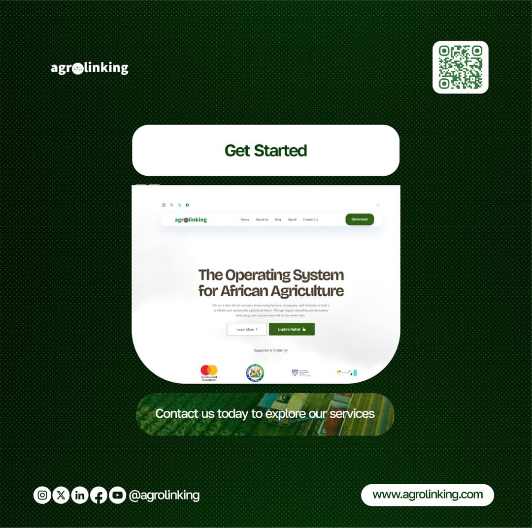 AgroLinking's tweet photo. Every strong food system runs on trust, transparent coordination and reliable data.

At Agrolinking Solutions Limited, we work with farmers, agribusinesses, and institutions to build systems that improve traceability, strengthen market access, and support sustainable growth across Africa.

Explore our services and partner with us today. Let’s build better agricultural systems together.

#Agrolinking #AgTrail Agribusiness #FoodSystems
