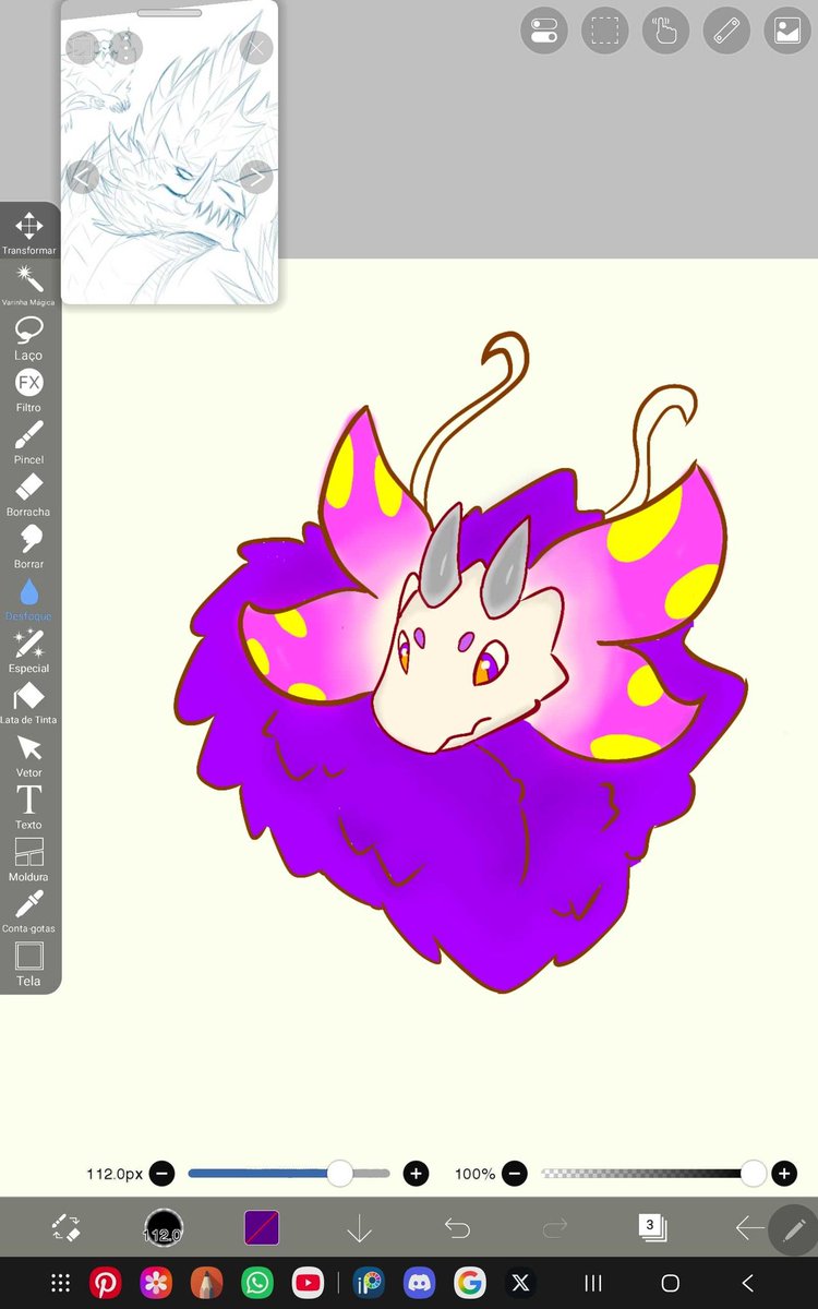 Wakiya05's tweet photo. Trying to add some color and lineart.....it's working in process

(Ignore the gigachad Alatreon on the corner) https://t.co/jcE5CO3bPg