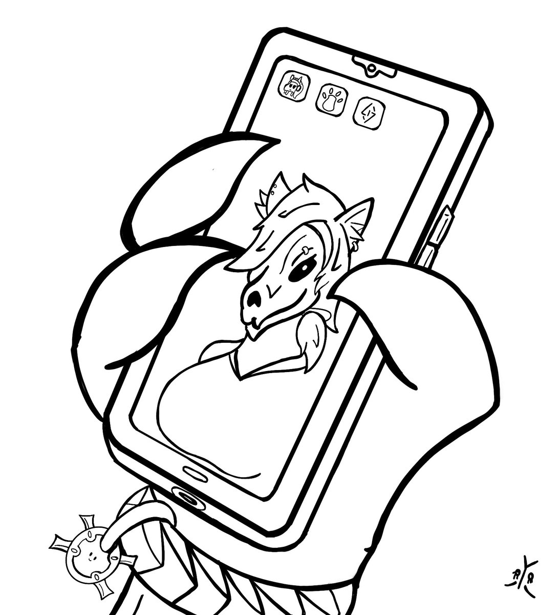 kryypuk's tweet image. Do you have games on the phone ? ÖwÖ

#furry #art #malo