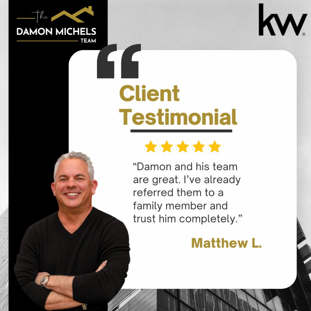 DamonMichels's tweet image. THE HIGHEST COMPLIMENT WE CAN RECEIVE. 🤝
We are honored to be the team our clients recommend to those they love most. 🥂 
 #ClientLove #ClientTestimonial #TrustTheProcess #PhillyRealEstate #RealEstateExperts #KWMainLine #TheDamonMichelsTeam