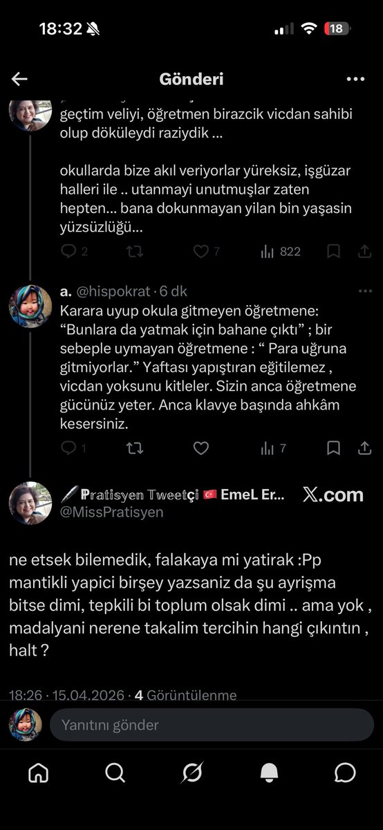 hispokrat's tweet photo. @MissPratisyen Yarım yamalak Türkçeyle ne dediği de anlaşılmıyor. @MissPratisyen engellemeseydi belki açıklardı. https://t.co/sQTikaUix3