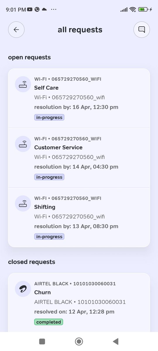 1993_azad's tweet photo. @Airtel_Presence @airtelindia yeh hay airtel ka 12th April say pareshan ho disconnected krwane ke liye lain ap log tal rahen hain https://t.co/NdA8WNpyDs