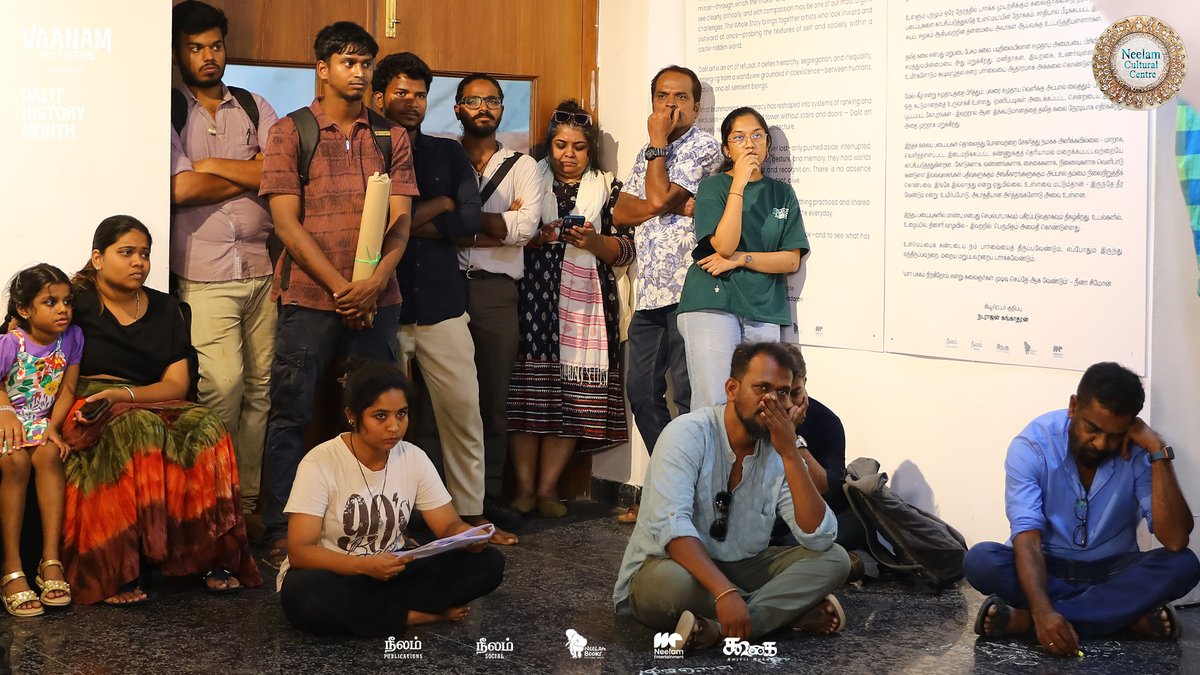 Vaanam_Art's tweet photo. Vaanam Art Festival 2026 presents Voices of Resistance ✨

A devised poetry reading that brings together words shaped by experience, memory, and resistance. ✍🏼

📍 Lalit Kala Academy, Chennai

#vaanamartfestival2026 #Vaanam5thEdition #TheWholeStory #ArtExhibition https://t.co/mLj287nrmF