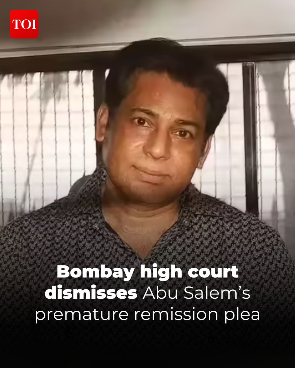 timesofindia's tweet image. #BombayHighCourt dismissed #AbuSalem's plea for release, deeming it premature. The court cited a #SupremeCourt order stating his 25-year sentence, including remission, would conclude in 2030, not now.

Details here 🔗toi.in/05g-Lb