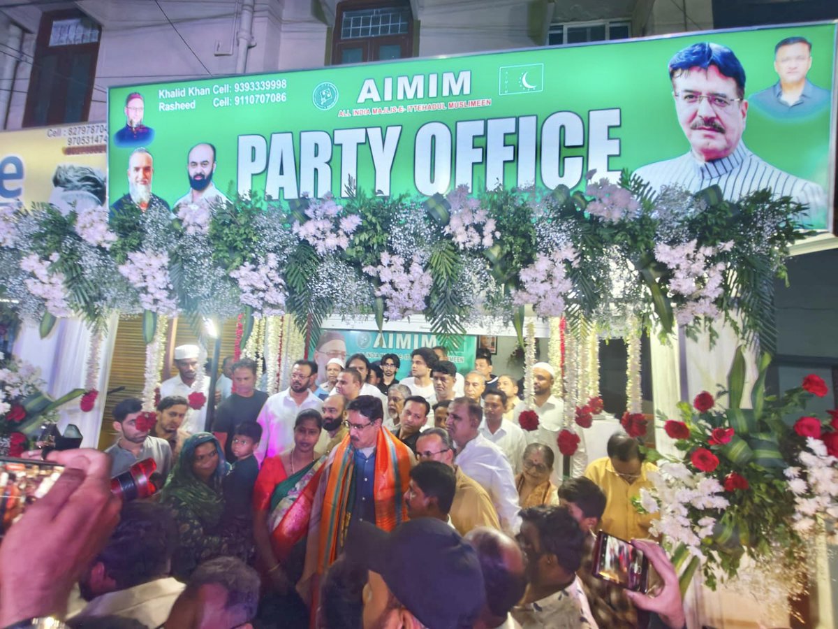 Attended the grand inauguration of AIMIM Party Office at Saleem Nagar ...