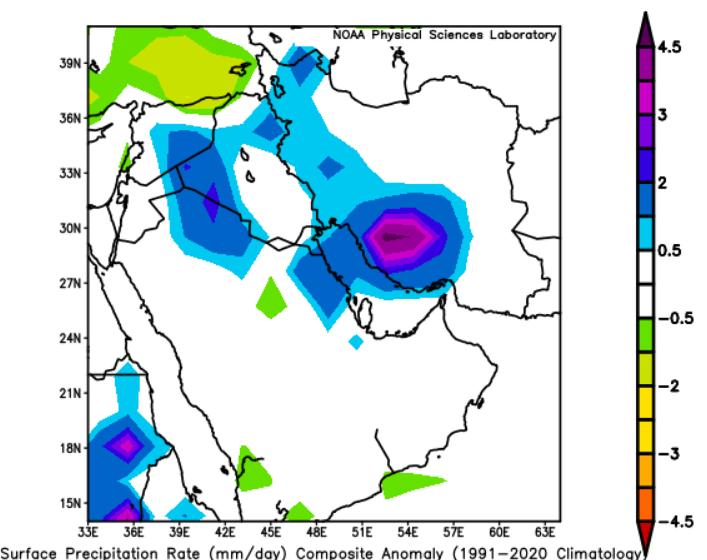 Statisticizer's tweet photo. 🌍 توقعات الأمطار في الشرق الأوسط | من أواخر أبريل إلى منتصف مايو.
هناك فرصة لمرحلة نشطة و خصبة من الأمطار في عدة مناطق من الشرق الأوسط، وذلك بناءً على تحليل إحصائي باستخدام سنوات مشابهة سابقة (32 موسم) ونماذج تعتمد على الذكاء الاصطناعي. هذه التوقعات احتمالية ليست حتمية، لكنها تعطي فكرة قوية عن الفترة التي قد تشهد نشاطًا مطريًا أعلى من المعتاد .

📅 متى تبدأ ومتى تبلغ الذروة؟

تبدأ الإشارات من أواخر شهر أبريل بشكل خفيف ومتفرق

تزداد تدريجيًا مع بداية شهر مايو
الذروة المتوقعة: من 7 إلى 14 مايو
بعد ذلك تبدأ الحالة بالضعف والتراجع
🌧️ كيف سيكون شكل الأمطار؟

الأمطار ستأخذ شكل حزام ممتد (من الجنوب الغربي إلى الشمال الشرقي)، يبدأ من:
جنوب البحر الأحمر واليمن ⬅️ غرب ووسط السعودية ⬅️ شرق السعودية ⬅️ العراق ⬅️ غرب إيران

هذا يعني أن الرطوبة تتحرك للداخل وتسبب حالات عدم استقرار متكررة.
🎨 كيف تقرأ الألوان في الخرائط؟ (مهم جدًا)
🔵 أزرق فاتح: أمطار أعلى من المعدل (حالة جيدة)

🔷 أزرق غامق: أمطار قوية

🟣 بنفسجي / عنابي (غامق جدًا): أمطار غزيرة جدًا وخطر سيول ⚠️

🟢 أخضر: أقل من المعدل (جفاف نسبي)
⚪ أبيض: قريب من الطبيعي
🚨 أكثر المناطق عرضة لخطر السيول (انتبه جيدًا)
شرق ووسط السعودية
الكويت

جنوب ووسط العراق

غرب إيران
شمال سوريا و مناطق بادية بلاد الشام . 
هذه المناطق تظهر فيها ألوان أزرق غامق إلى بنفسجي بشكل متكرر، وهذا يدل على احتمال أمطار غزيرة خلال فترات قصيرة (سيول مفاجئة).
🌦️ مناطق أخرى قد تشهد أمطار متقطعة
شمال السعودية

الأردن

غرب العراق

هنا الأمطار ليست مستمرة، لكنها تأتي على شكل موجات أو زخات قوية أحيانًا.

⛰️ جنوب الجزيرة العربية (اليمن وجنوب غرب السعودية)
قد تشهد أمطار قوية محليًا بسبب تأثير التضاريس (الجبال) وزيادة الرطوبة.

📊 معلومة مهمة
هذه التوقعات تعتمد على تشابه أنماط الطقس مع سنوات سابقة، لذلك هي احتمالية وليست مؤكدة 100%، لكنها تعطي إشارة قوية على وجود فترة نشطة.

🔎 الخلاصة
من المتوقع وجود فترة خصبة وممطرة من أواخر أبريل حتى منتصف مايو على مناطق واسعة من الشرق الاوسط، مع خطر سيول في بعض المناطق خاصة شرق الجزيرة العربية والعراق.

تابع التحديثات مع اقتراب الفترة لأن التفاصيل ستصبح أوضح.
#الطقس #أمطار #سيول #الشرق_الأوسط #السعودية #العراق #الأردن . 
📊 النتيجة:
الإشارة ظهرت بوضوح ومتكررة عبر عدة نوافذ زمنية و من عدة قواعد بيانات و طرق تحليلية مختلفة، وهذا يعطيها وزن وثقة أعلى من مجرد إشارة عابرة.
فضلا نشر التوقعات . مزيد من الصور في التعليقات و تغطي مطلع شهر مايو -ايار . 
__________________
تم إجراء هذا التحليل مسبقًا من قبل @Statisticizer، كبير علماء البيانات في موقع الهدهد للخدمات الاحصائية و البحثية Alhodhod Data Analysis (https://t.co/4PftHqD0mL)، وذلك ضمن أعمال البحث والتحليل الإحصائي والاستشارات، من إربد – الأردن.