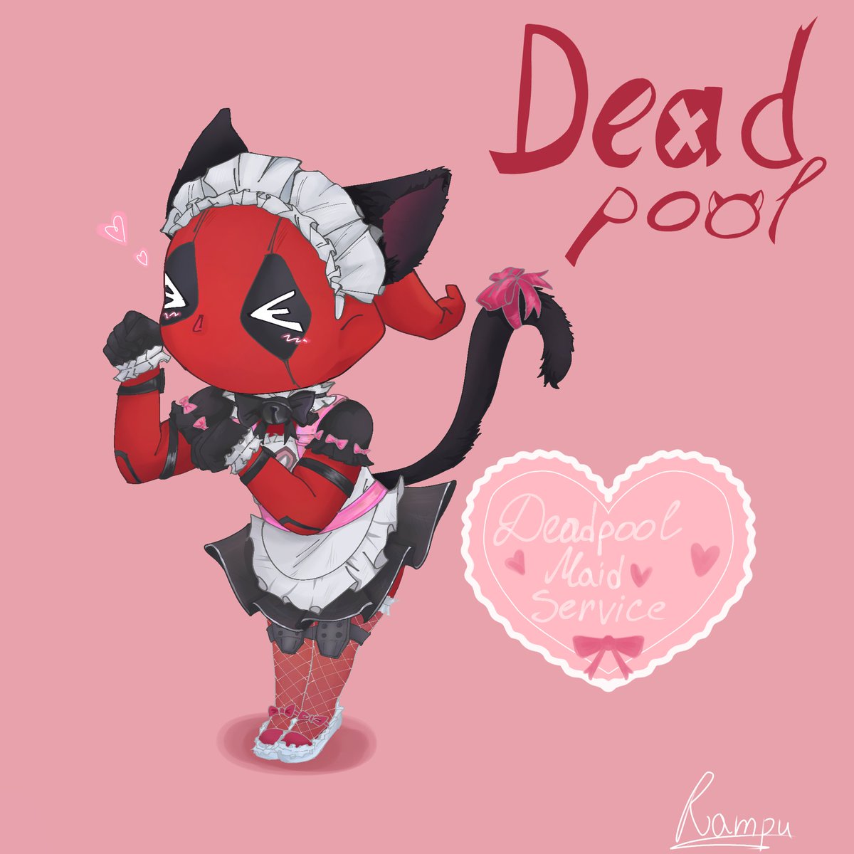 jist_sd's tweet photo. The suit suits him))) (⁠≧⁠▽⁠≦)

#Deadpool #art #maidoutfit #Marvel #chibi https://t.co/1s8qky2Db6