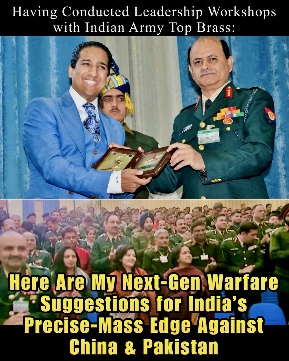 DrArindam_IIPM's tweet photo. > > #Iran shows India the only path to deter #China and #Pakistan — through precise mass at national scale <<

By Dr. #ArindamChaudhuri

Iran’s successful retaliation against the US proves we have entered the era of “precise mass” in warfare. Drones made up about 71 percent of strikes on Gulf states. The UAE faced 1,422 drones in just eight days. A Shahed drone costs around 35,000 dollars versus 4 million for one Patriot missile — enough for over 100 drones per defensive shot.

Bottom line — the attacker spends thousands while the defender spends millions. War economics have flipped.

The new way of fighting relies on cheap autonomous systems, AI targeting, commercial satellites, resilient networks and cyber tools. The old idea of depending on a few very expensive platforms is fading. Victory now belongs to those who can produce and connect enough capable systems quickly. Scale, speed and software now matter as much as sophistication.

For India, this is an existential lesson. Fifteen years ago, my concerns about China raised with Indian Army top brass were taken seriously. Today, with China surging far ahead and backing Pakistan in Operation Sindoor and Iran in Operation Epic Fury, the challenge has become far bigger.

China’s superiority is overwhelming: 3,529 aircraft versus India’s 2,183; 841 naval vessels versus 343; 2,770 rocket projectors versus 300. It is racing toward 1 million tactical UAS by 2026 with kamikaze swarms and motherships. Its wartime production of FPV & loitering munitions reaches hundreds of thousands every month.

India cannot match China platform for platform. The cost would be fatal.

The real lesson from Iran is not just drones, but making precise mass the core of a hybrid doctrine.

Ukraine showed the same: low-cost drones paired with HIMARS and ATACMS forced Russia to waste expensive munitions unsustainably.

India’s viable path is a #precisemass hybrid doctrine:

1. Use everyday parts, AI targeting & private companies to build huge numbers of low-cost FPV and loitering drones. Secure batteries, chips and motors for fast self-reliant production.
2. Link them into a smart network so Rafale, Su-30, MQ-9, S-400 and future Ghatak act as motherships directing hundreds of AI drones.
3. Flood Chinese air defences, ships & missiles with massive swarms, backed by jamming, lasers, counter-drones and AI command.
4. Combine drones with cyber, space and electronic warfare. Even if 90% are shot down, low cost and huge numbers can still exhaust enemy defences when mixed with high-end weapons.
5. Leverage IT & AI talent, defence exports and partnerships like QUAD and iCET. Start fast Replicator-style programmes. 

The current plan for 30,000 border drones is just the beginning — we need to scale up to produce millions of Indian-made FPV drones at thousands per day during wartime.

What Iran demonstrated, India must execute at national scale and surpass.

#IndiaDefense #DroneWarfare #IndiaVsChina #IndianArmy #ChinaThreat #DroneSwarm