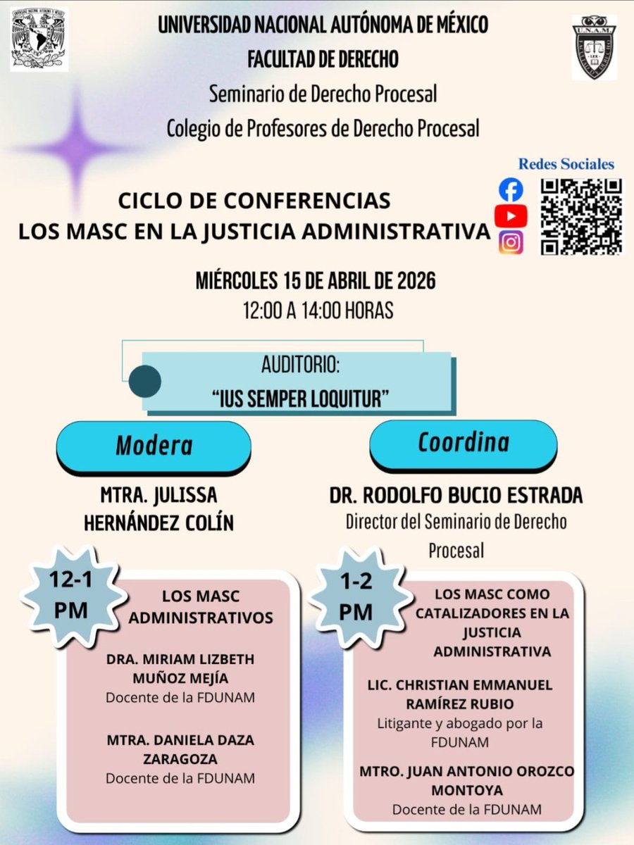 Seminario de Derecho Procesal UNAM (@semprocesalunam) on Twitter photo 