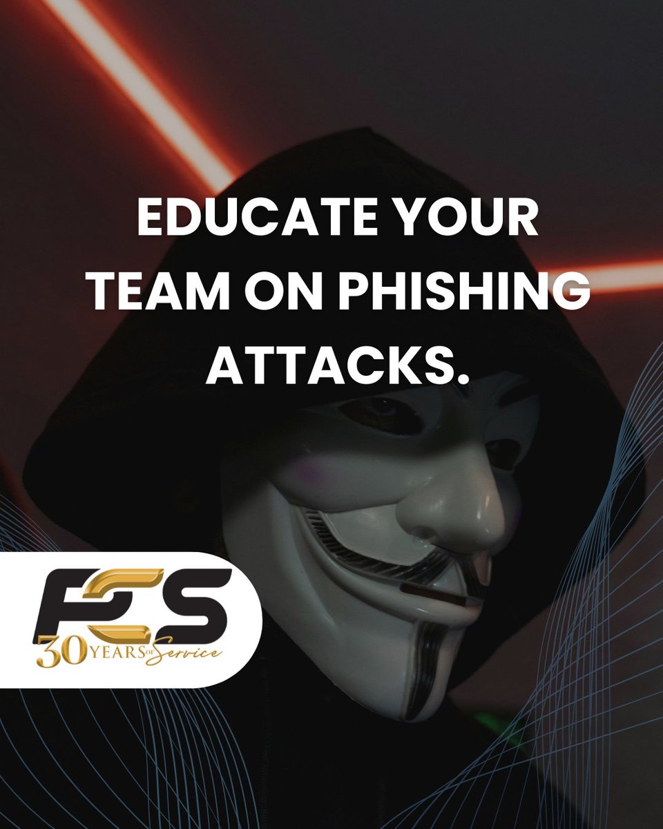 PCSknox's tweet image. #Tip: Educate your team on phishing attacks.
Over 90% of cyber breaches start with human error. Regular training and simulated phishing tests can dramatically reduce the risk of malware or ransomware entering your systems.