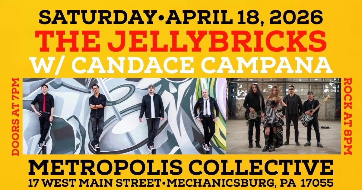 TheJellybricks's tweet photo. This Saturday April 18th - LIVE rock'n'roll music with The Jellybricks and @campana_candace at the mighty @TrashArtGallery!! 
Join us!! 🥁🎸🎶🤘😎
https://t.co/4g1BFIPgc5 @wickedcool_nyc 
#livemusic https://t.co/YrYQRw2SfX